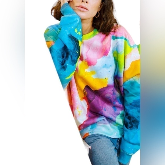 MerakiLife Tops - Acuarela multicolor sweatshirt by Artist Mister Piro
